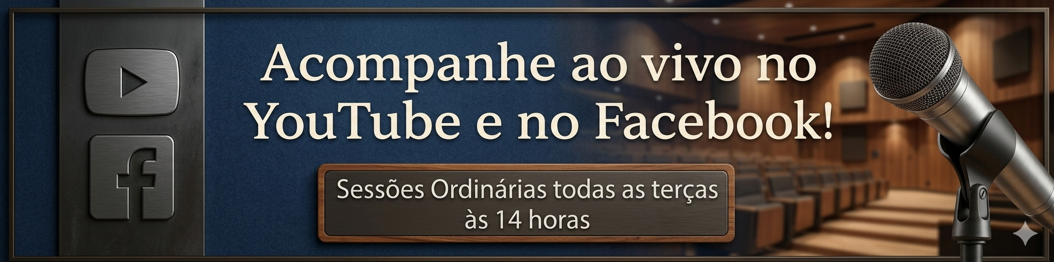 Sessão da Câmara Municipal de Colombo no YouTube